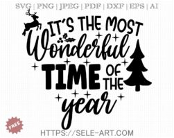 Free It's the Most Wonderful Time SVG