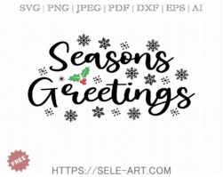 Free Seasons Greeting SVG