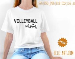 Free Volleyball Mom SVG