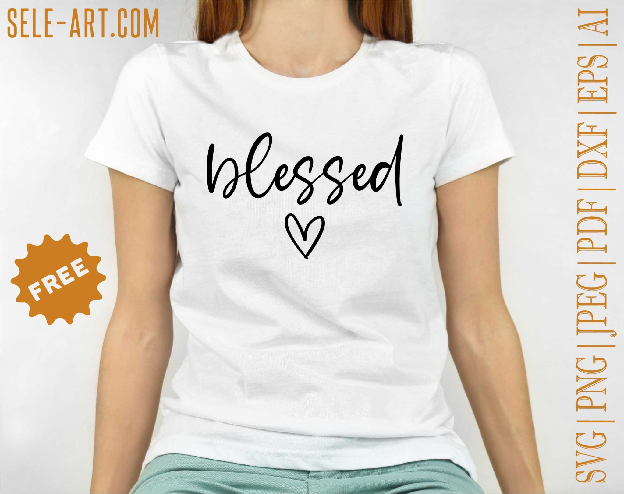 Free Blessed SVG - Free Svg with SeleART