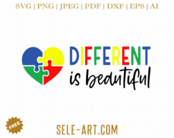 Different is Beautiful SVG