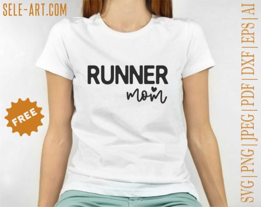 Free Runner Mom SVG