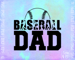 Free Baseball Dad SVG