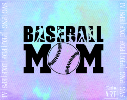 Free Baseball Mom Svg