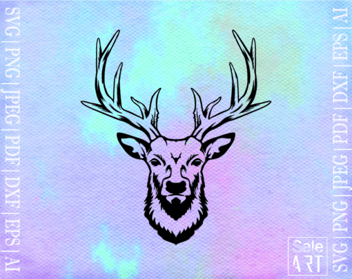 Free Deer Head SVG