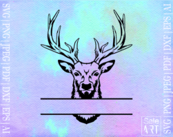Free Deer Monogram SVG