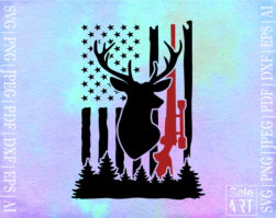 Deer hunt flag