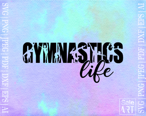 Free Gymnastics Life Svg