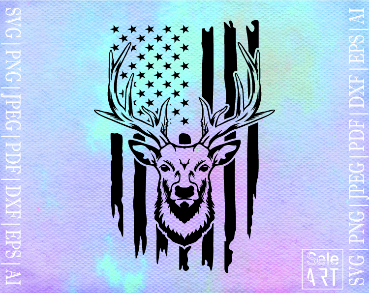 Free Hunting Deer Flag Svg Free Svg With Seleart 8950