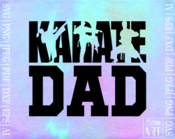 Free Karate DAD SVG