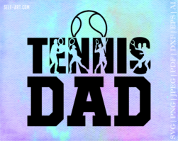 Free Tennis Dad SVG
