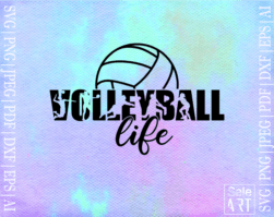 Free Volleyball Life SVG