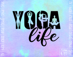 Free Yoga Life SVG