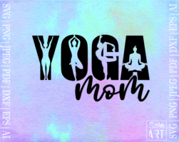 Free Yoga MOM SVG