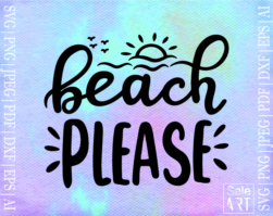 Free Beach Please SVG