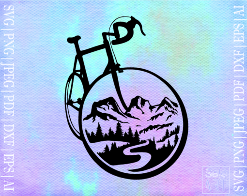 Free Bicycle Mounting Svg