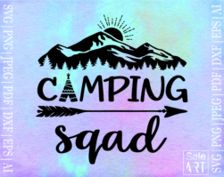 Free Camping Squad Svg