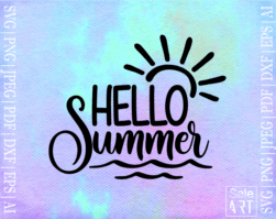 Free Hello Summer SVG