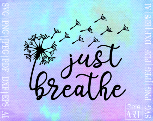 Free Just Breathe SVG