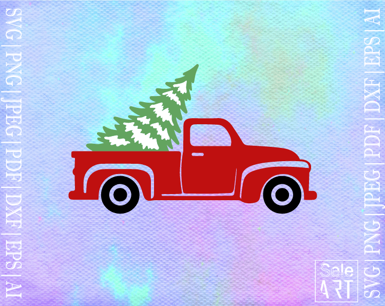 Free Merry Christmas Truck SVG - Free Svg with SeleART