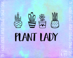 Free Plant Lady Svg