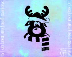 Free Reindeer Christmas SVG