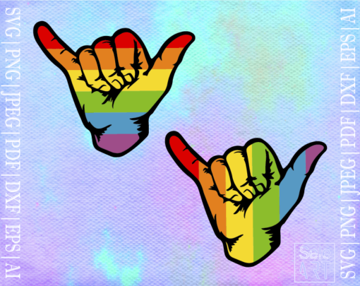 Free Shaka PRIDE SVG