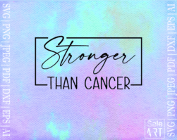Stronger Than Cancer SVG