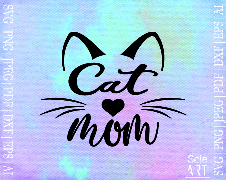 Free Cat Mom SVG - Free Svg with SeleART