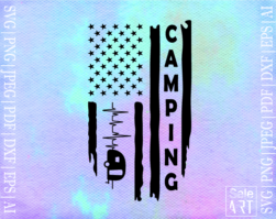 Free USA Camping Svg