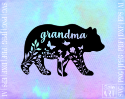 Free Grandma Bear SVG