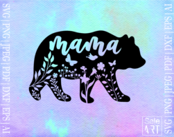 Free Mama Bear SVG