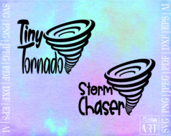 Storm Chaser And Tiny Tornado SVG