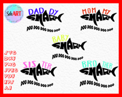 FREE famili shark SVG