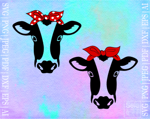 Free Bandana Cow SVG