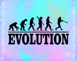 Free Baseball evolution SVG