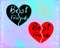 Free Best Friends SVG