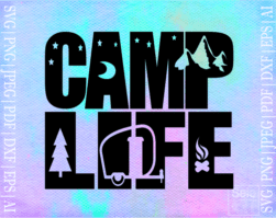 Free Camp life SVG