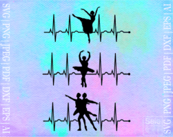 FREE Dancer EKG SVG