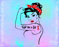 FREE Fight like a girl SVG