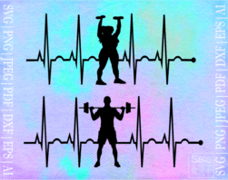 FREE Fitness EKG SVG