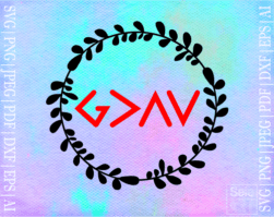 FREE God is Greater1 SVG