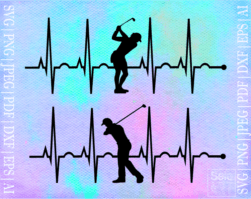 FREE Golf EKG SVG