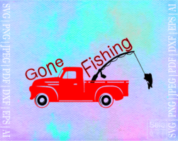 FREE Gone Fishing SVG