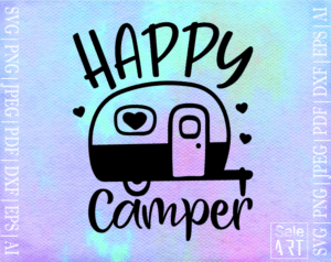 Free Happy Camper SVG - Free Svg with SeleART