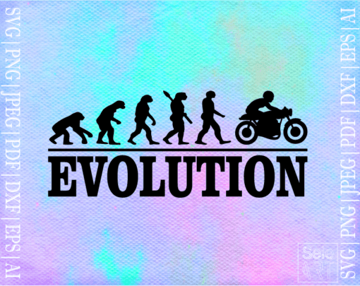 Free biker evolution1 SVG