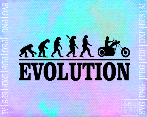 FREE evolution biker SVG