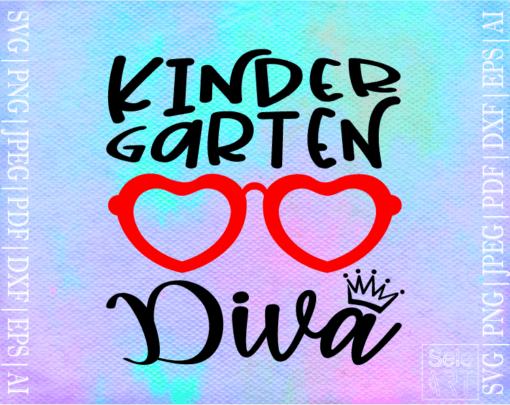 FREE kinder garten Diva SVG