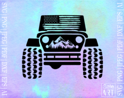 FREE American offroad mountains SVG