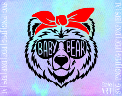 Baby Bear SVG, Baby SVG, Newborn svg, Kids Shirt Design, Bear Mama svg, Mom Kid svg Sayings, Children svg, Cricut & Silhouette cut files